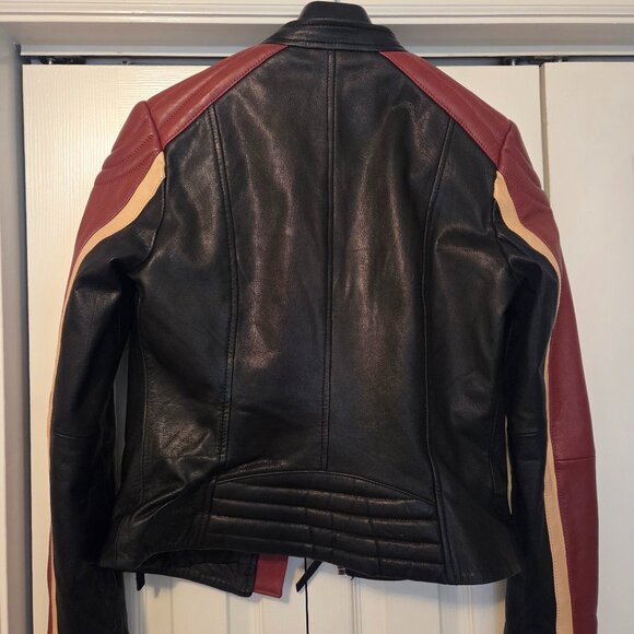 Vintage Wilsons Women's Moto Leather Biker Jacket - XS - Picture 5 of 5